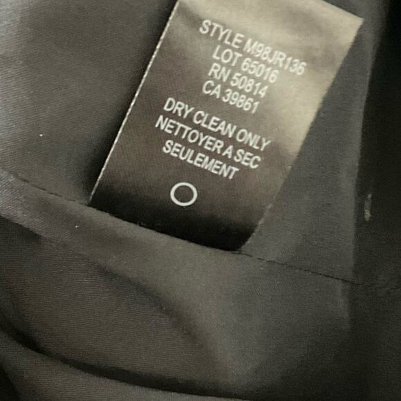 Tahari Black Crushed Silk Velvet Romantic Luxury Fitted Blazer Jacket sz xs - Picture 8 of 10